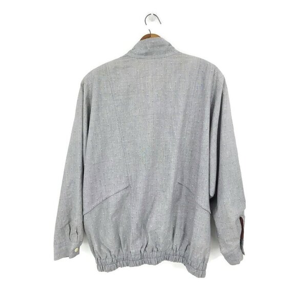 VTG George Georgiou Blazer Jacket Womens 12 Grey 80s Shoulder Pads - Picture 5 of 7